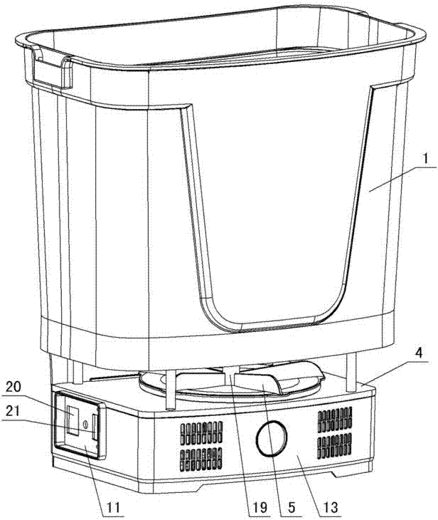 Backpack type electric fertilizer applicator