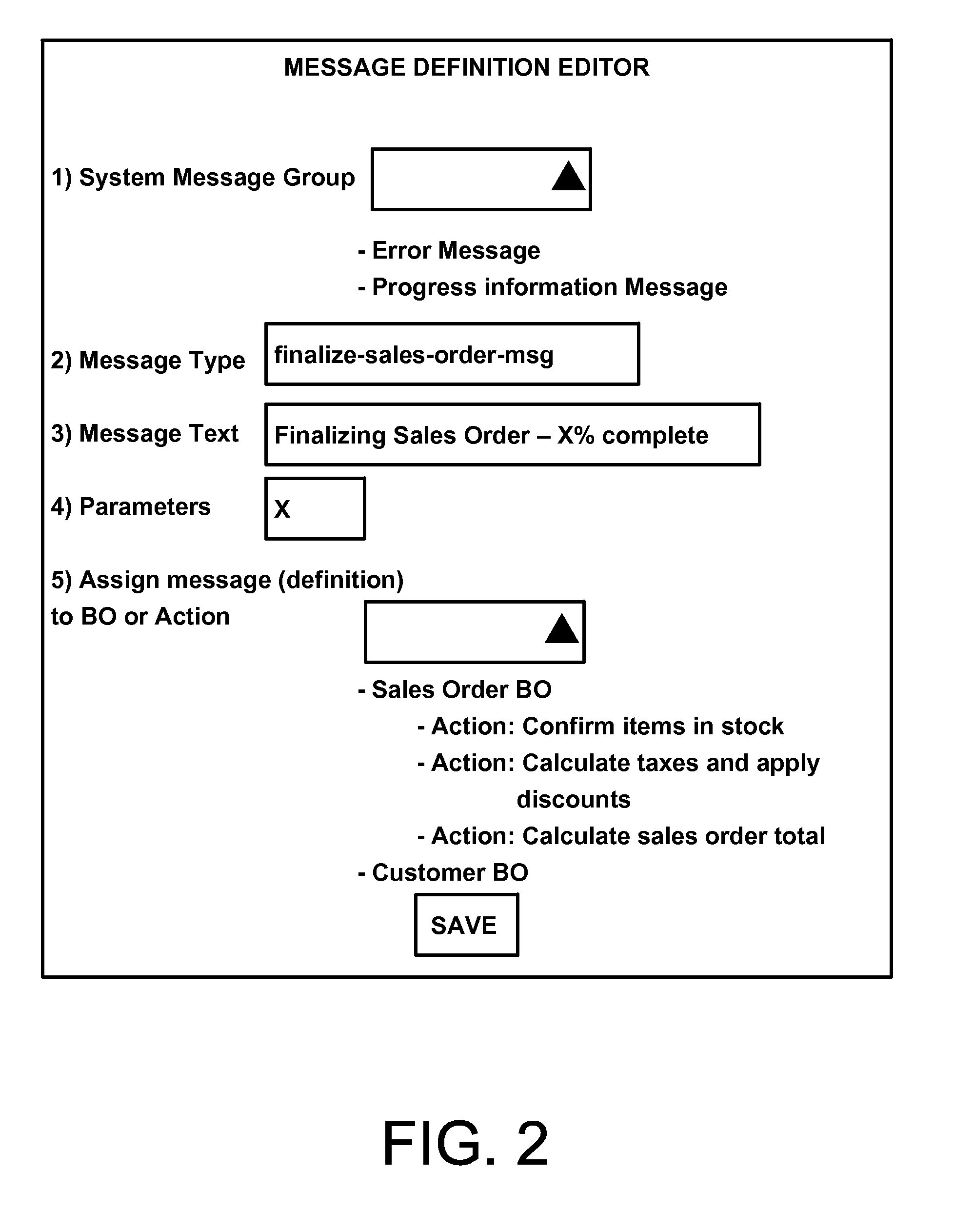 Generation of error messages and progress information messages via a common interface