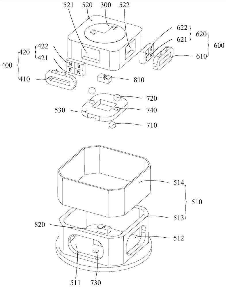 Camera module, electronic device and control method and control device thereof