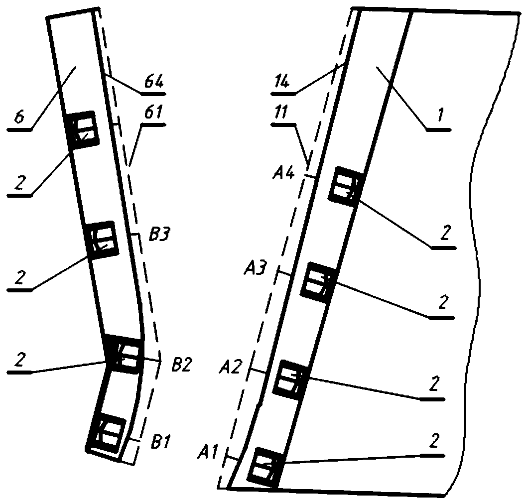 Abrasion monitoring method and structure for crushing cavity