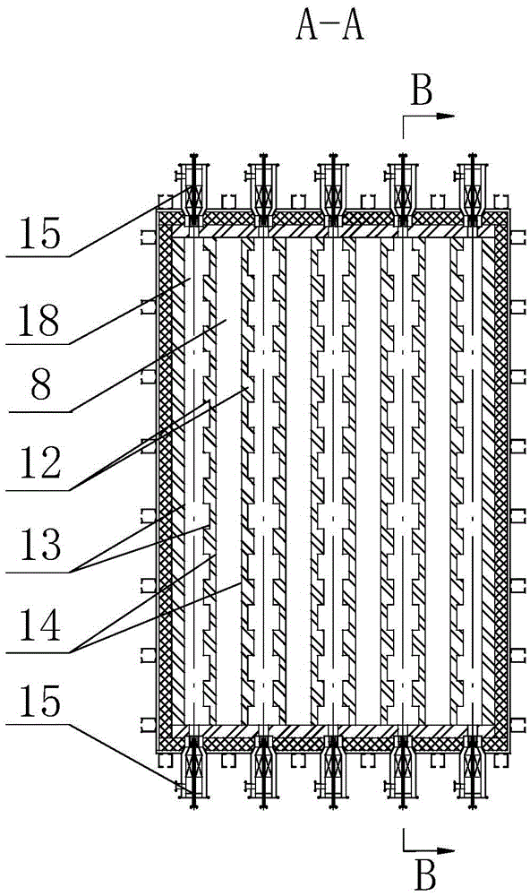 External heat radiation regenerative oil shale dry distillation furnace