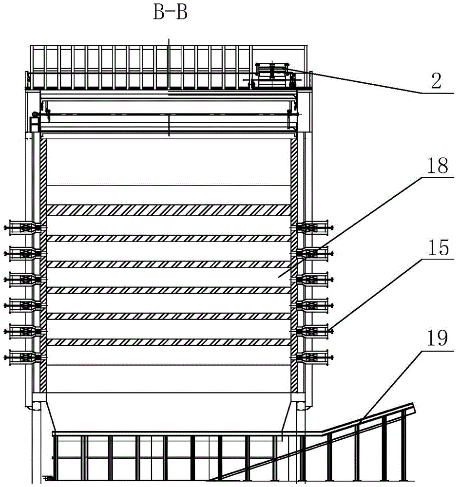 External heat radiation regenerative oil shale dry distillation furnace