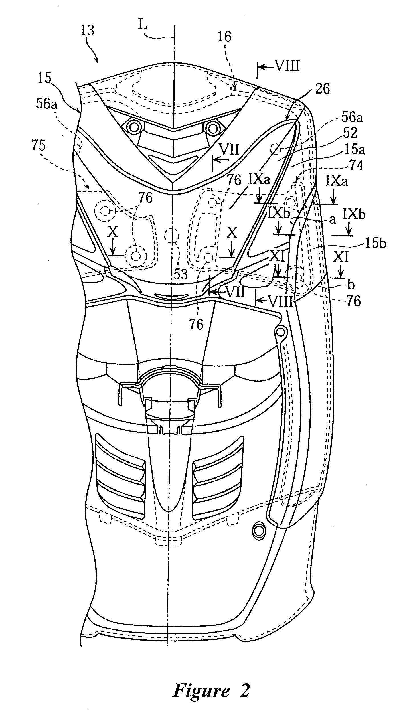 Motorcycle with storage compartment