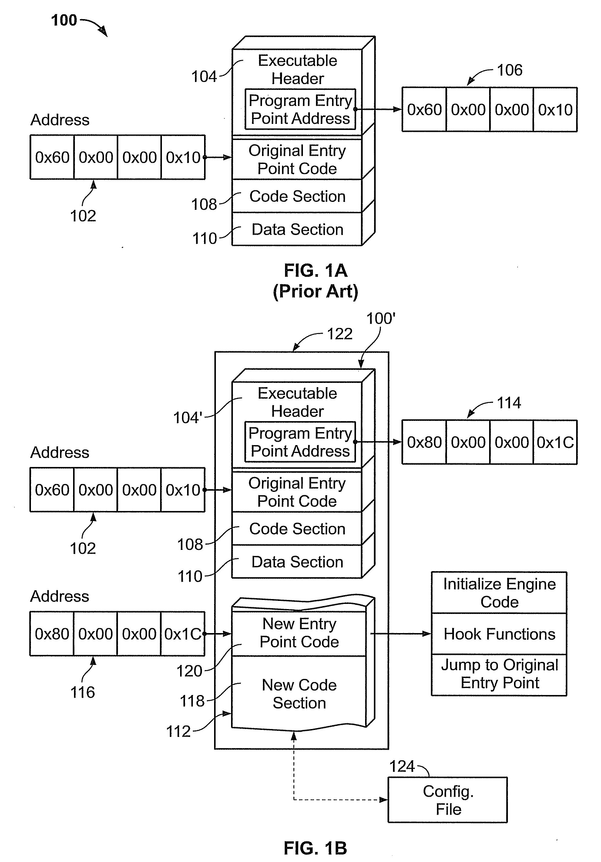 Independently-defined alteration of output from software executable using later-integrated code