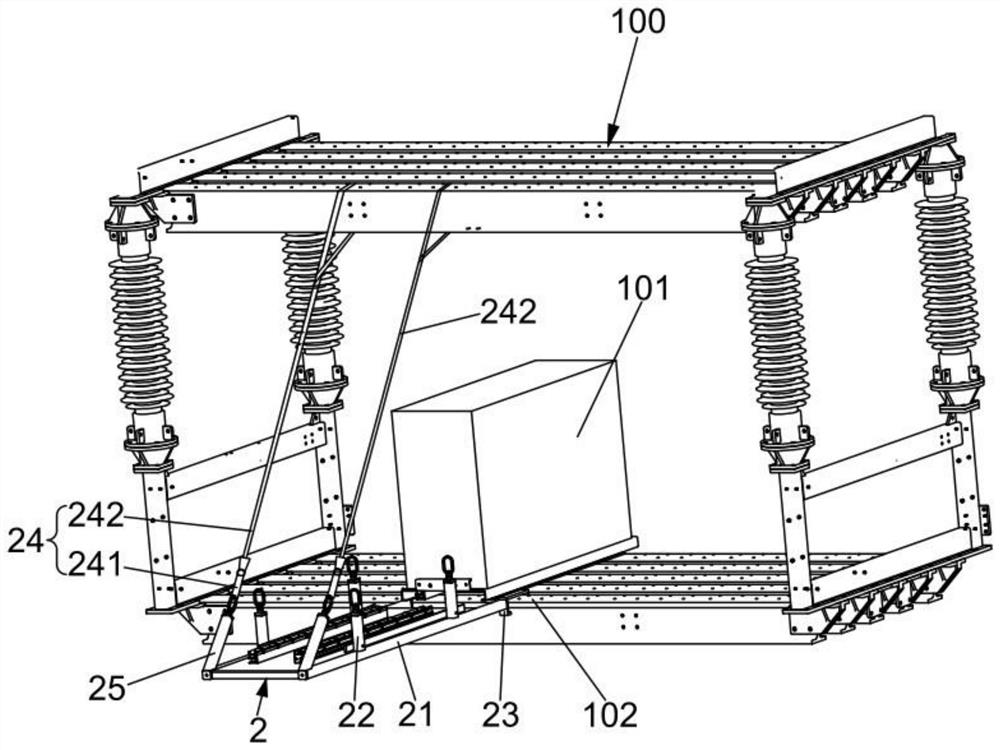 Converter valve power module replacing device