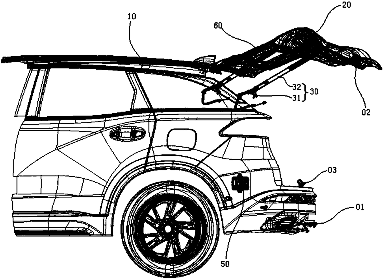 Anti-pinch system of tail gate and vehicle with same