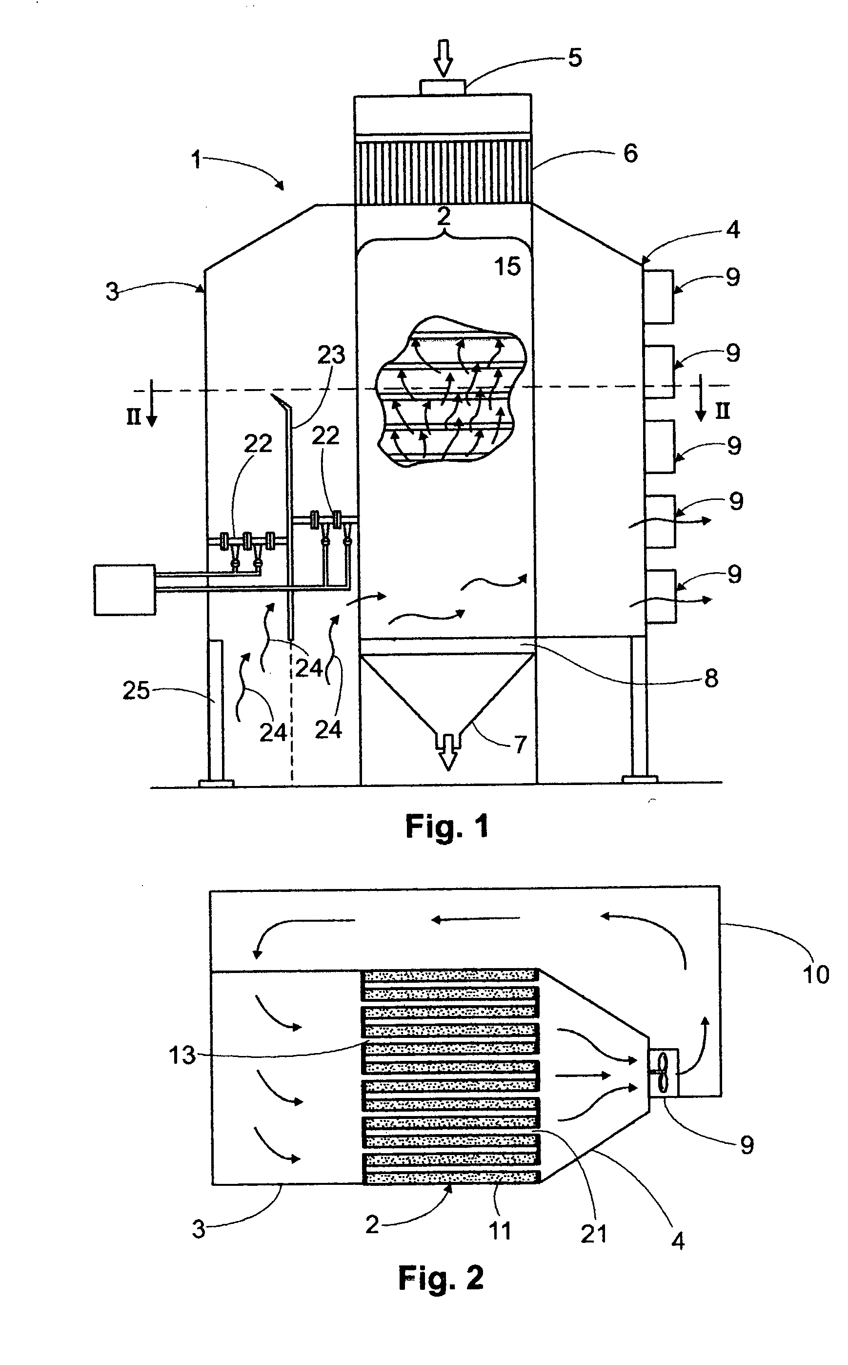 Continuous flow grain dryer