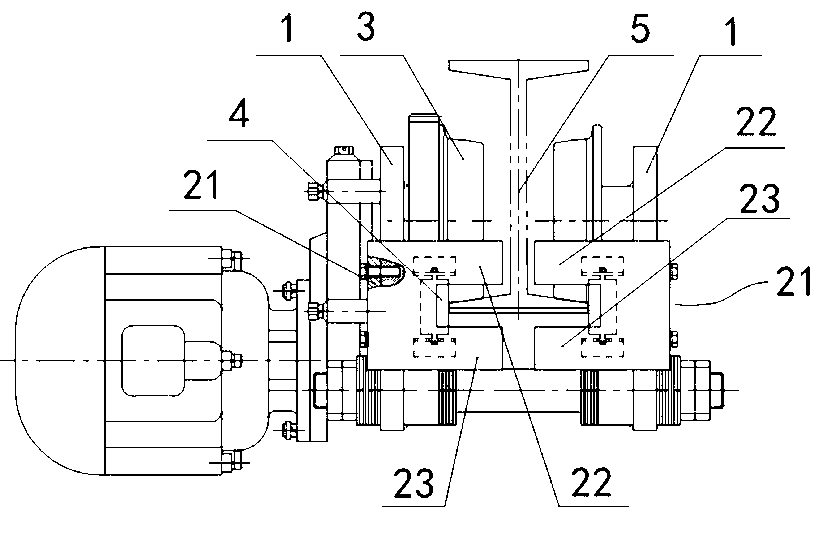 Crane trolley and monorail hoist with same