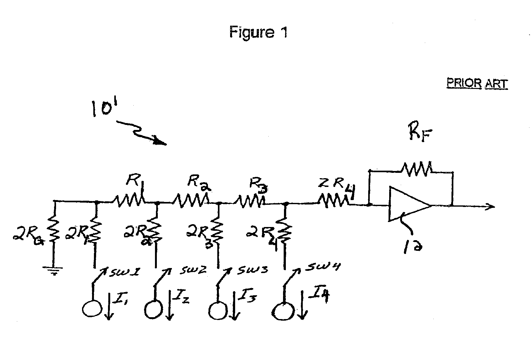 Split cell bowtie digital to analog converter and method