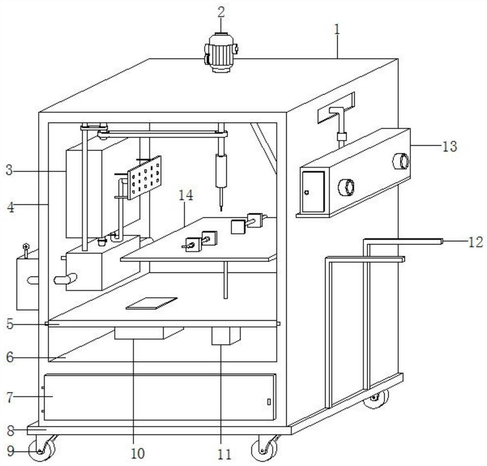 Multifunctional punching device for motor production and machining