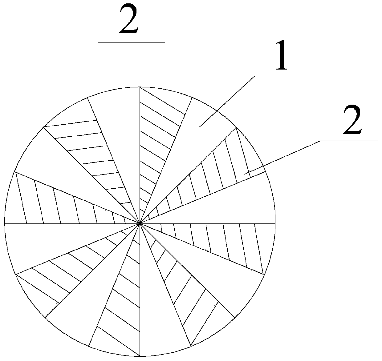 Piece-shaped temperature-regulating energy-storage phase-change fiber and preparation method thereof