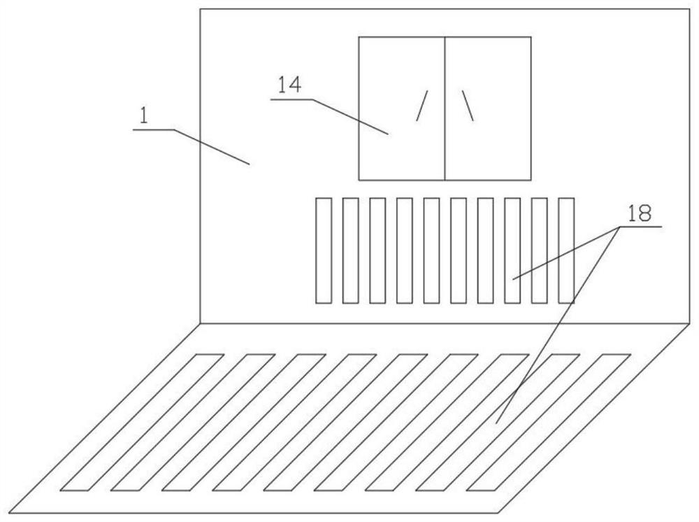 Device for displaying volatilization rate and volatilization level of harmful substances of decorative materials