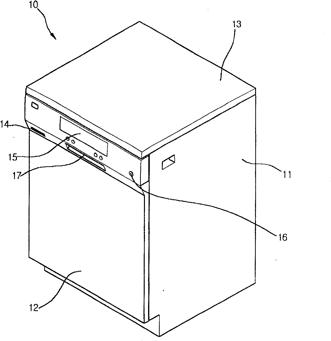 Damp exhaust structure of dish washer