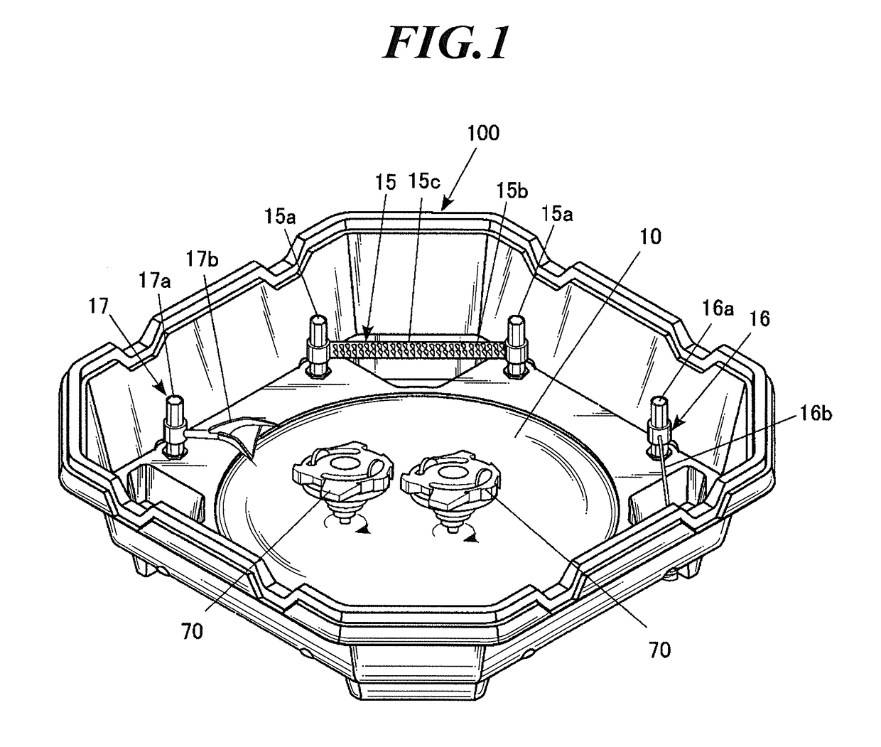 Game table for toy top