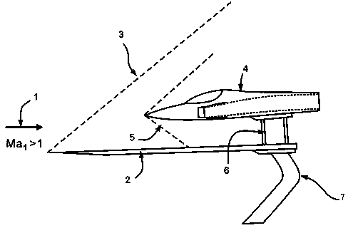 Device for changing Mach number in supersonic velocity wind tunnel model experiment and working method