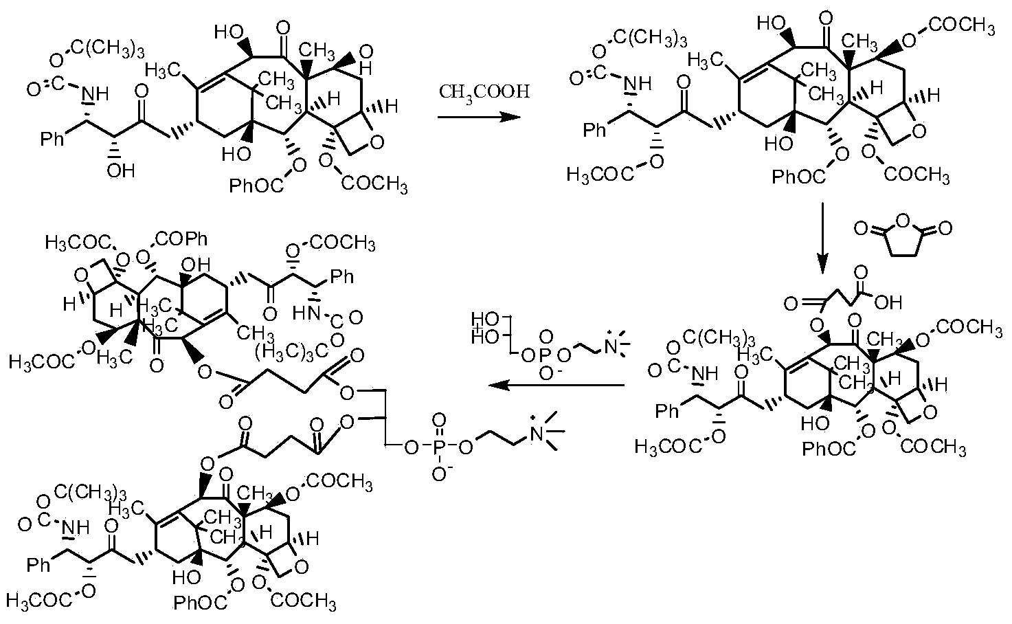 Taxol phospholipids compound, medicine composition and application thereof