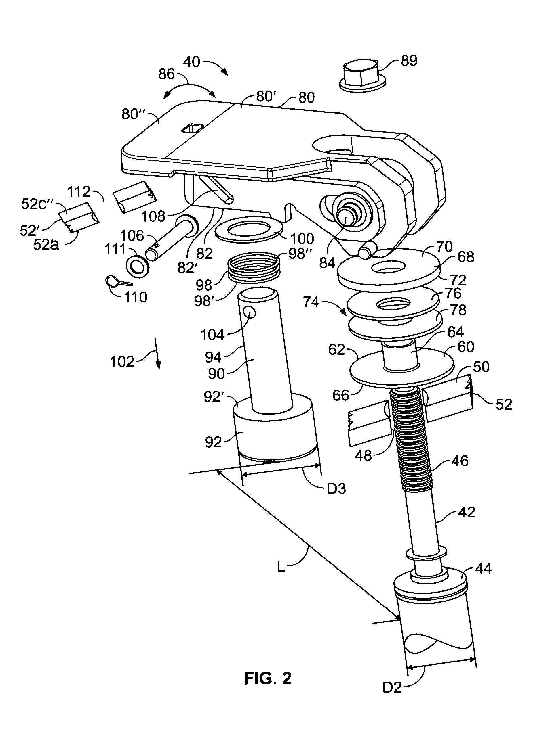 Latch arrangement for cargo restraint