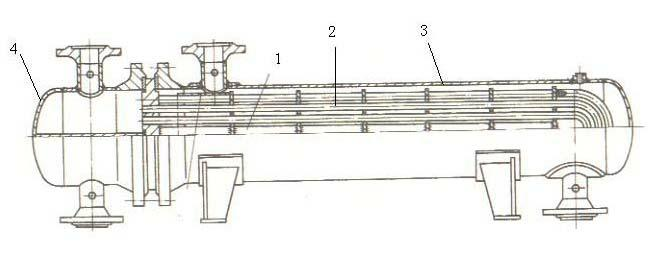 Discontinuous multi-strand spiral flow baffle plate shell-and-tube heat exchanger