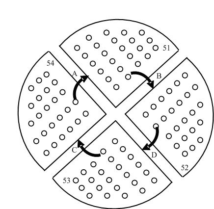 Discontinuous multi-strand spiral flow baffle plate shell-and-tube heat exchanger