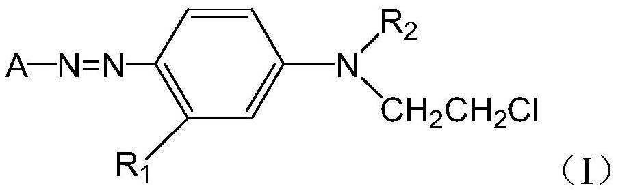 Azo-type disperse dye compound suitable for dyeing in acid-alkaline bath, its preparation method, composition and application