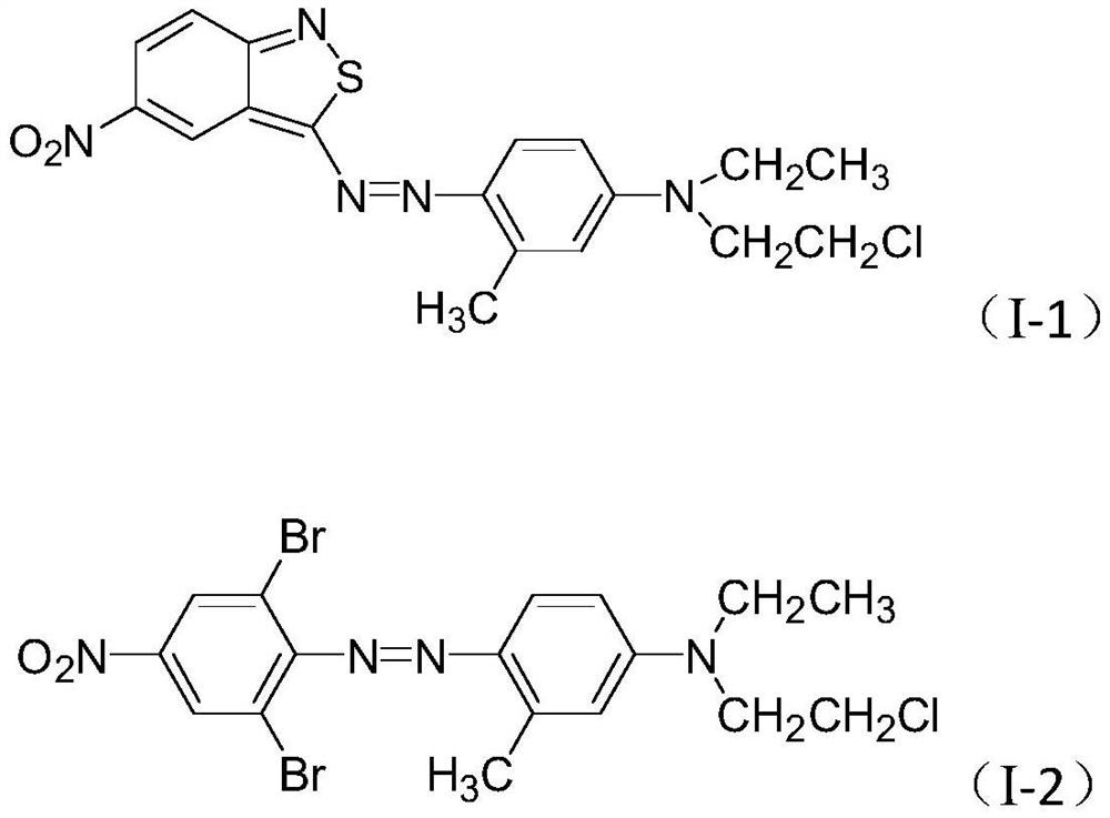 Azo-type disperse dye compound suitable for dyeing in acid-alkaline bath, its preparation method, composition and application