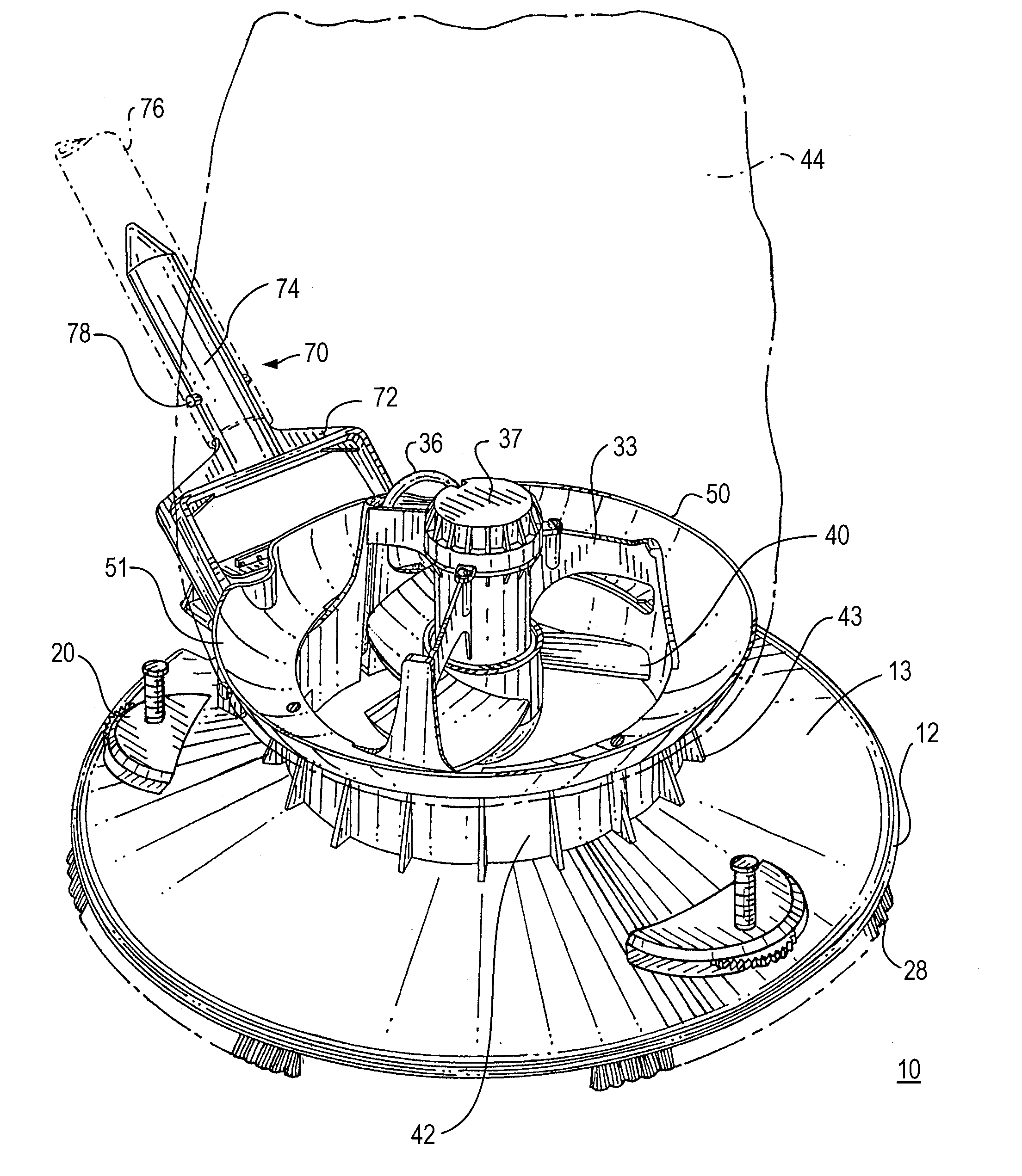 Submersible electric-powered leaf vacuum cleaner