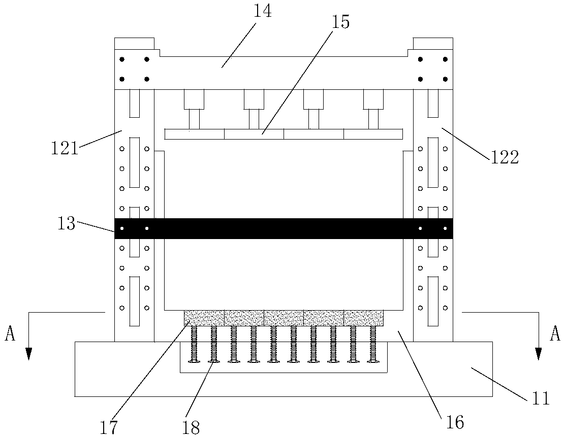 Similar simulation testing device and method for closed coal mine underground reservoir