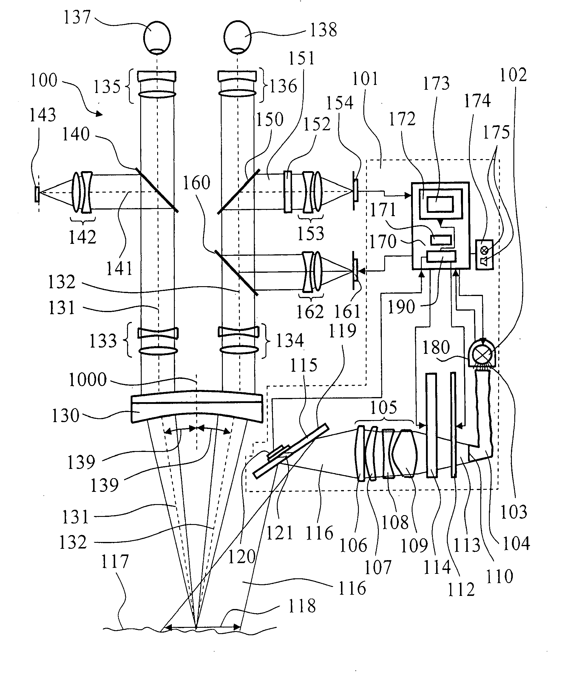 Surgical microscope having an illuminating arrangement