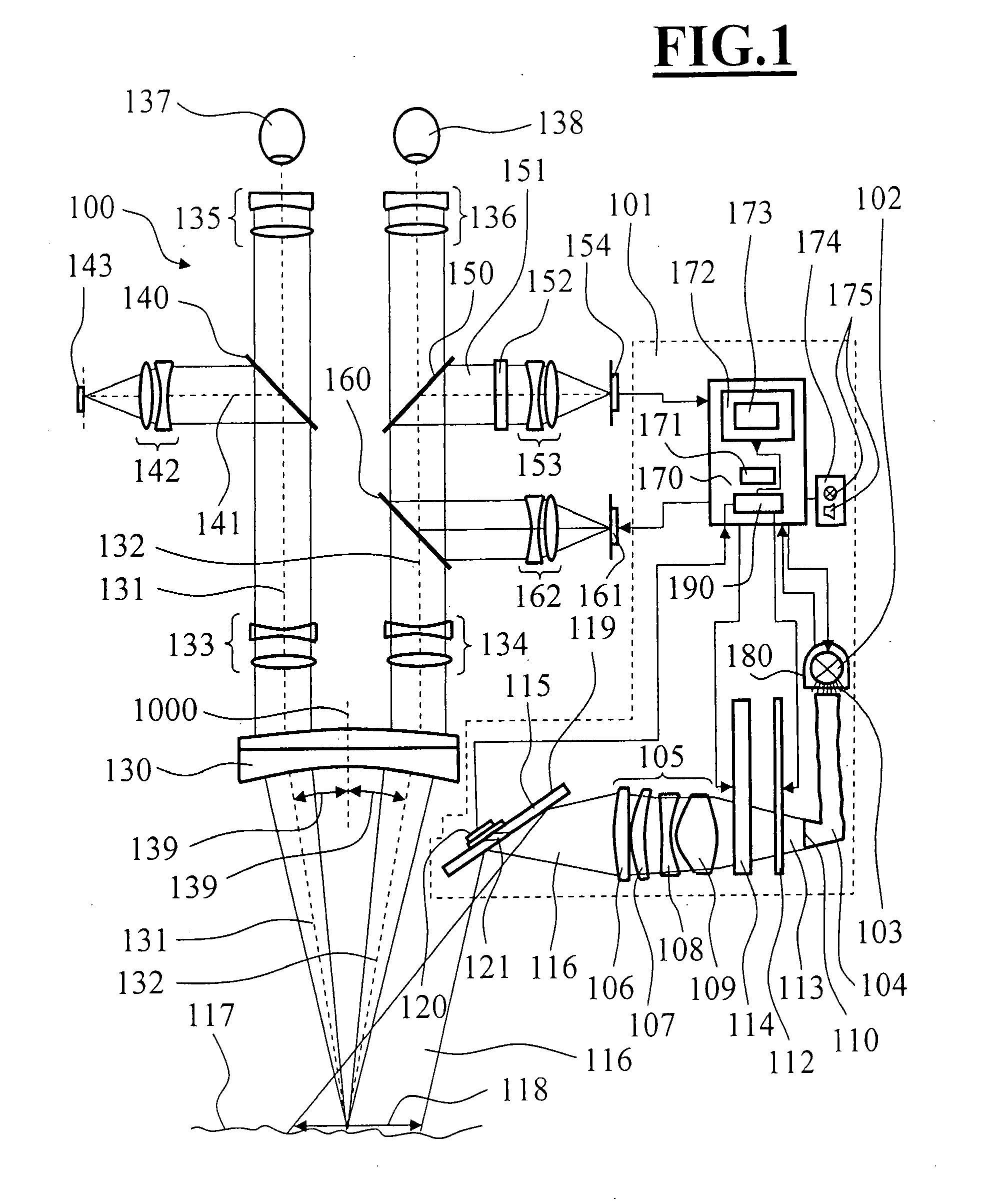 Surgical microscope having an illuminating arrangement