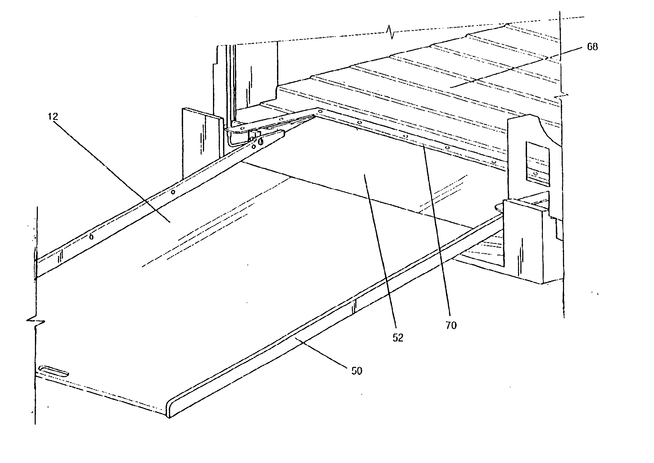 Retractable ramp system for a mobility vehicle