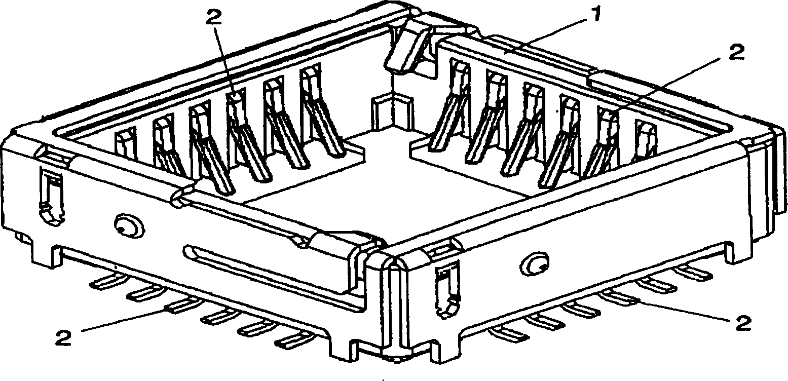 Socket device for electric parts