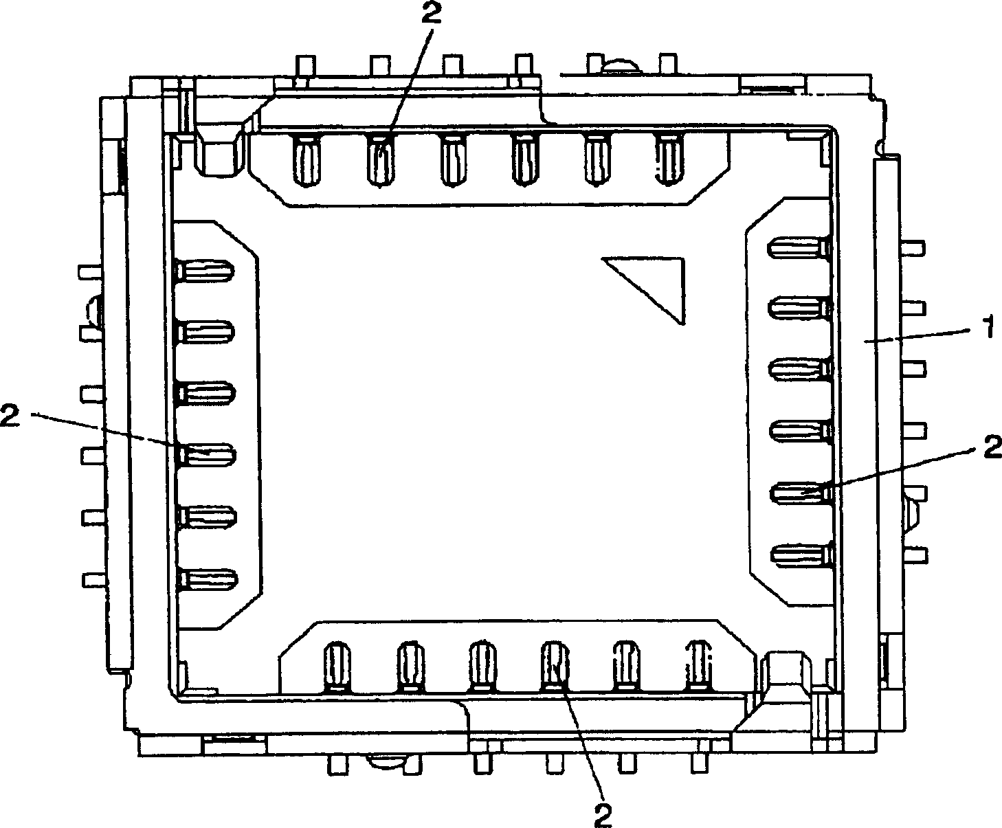 Socket device for electric parts