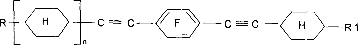 Alkyl cyclohexyl alkynes liquid crystal compound and its preparation method