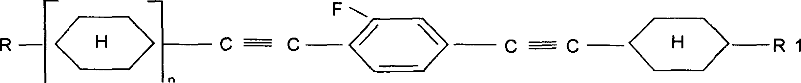 Alkyl cyclohexyl alkynes liquid crystal compound and its preparation method