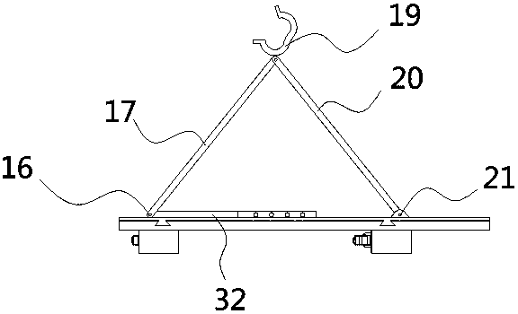 Transmission line iron tower pile wire releasing device and its construction method