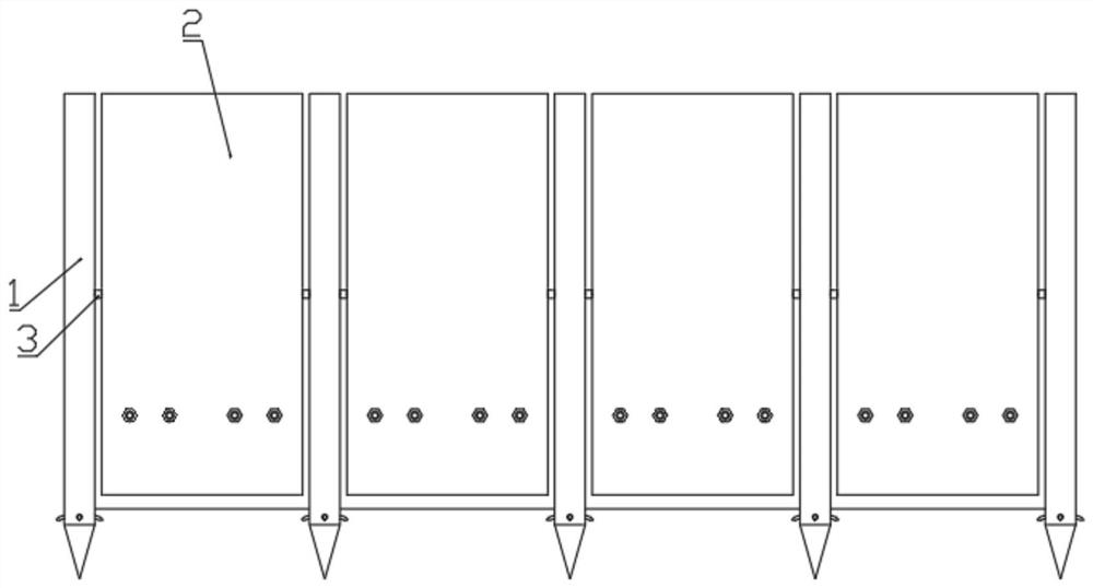 An agricultural wind-resistant fence