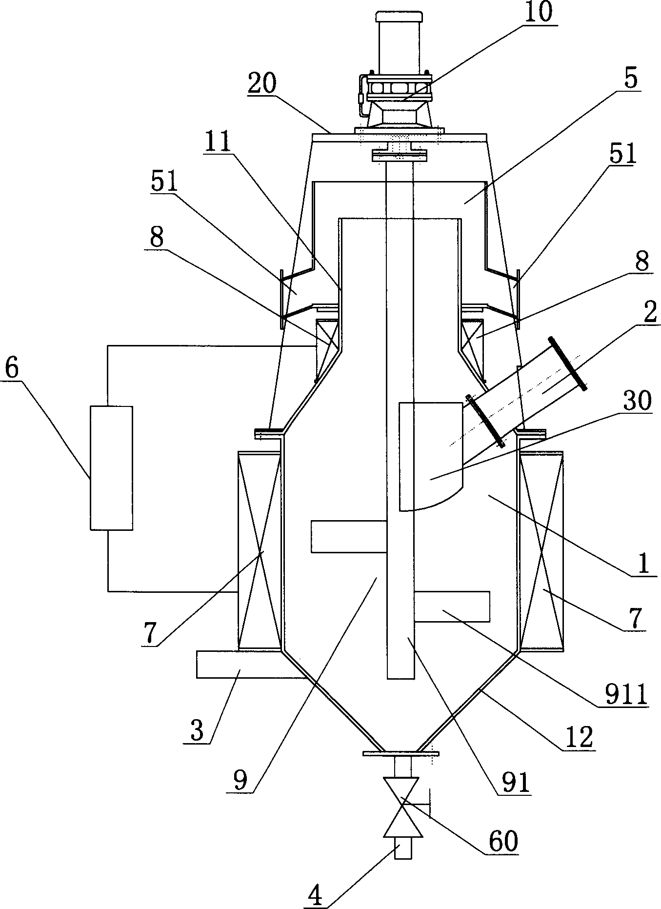 Vertable pulse vibration magnetic field magnetic separator