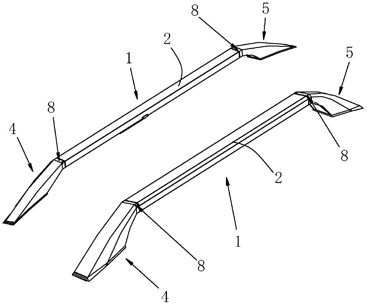 Luggage rack vehicle clothing mechanism