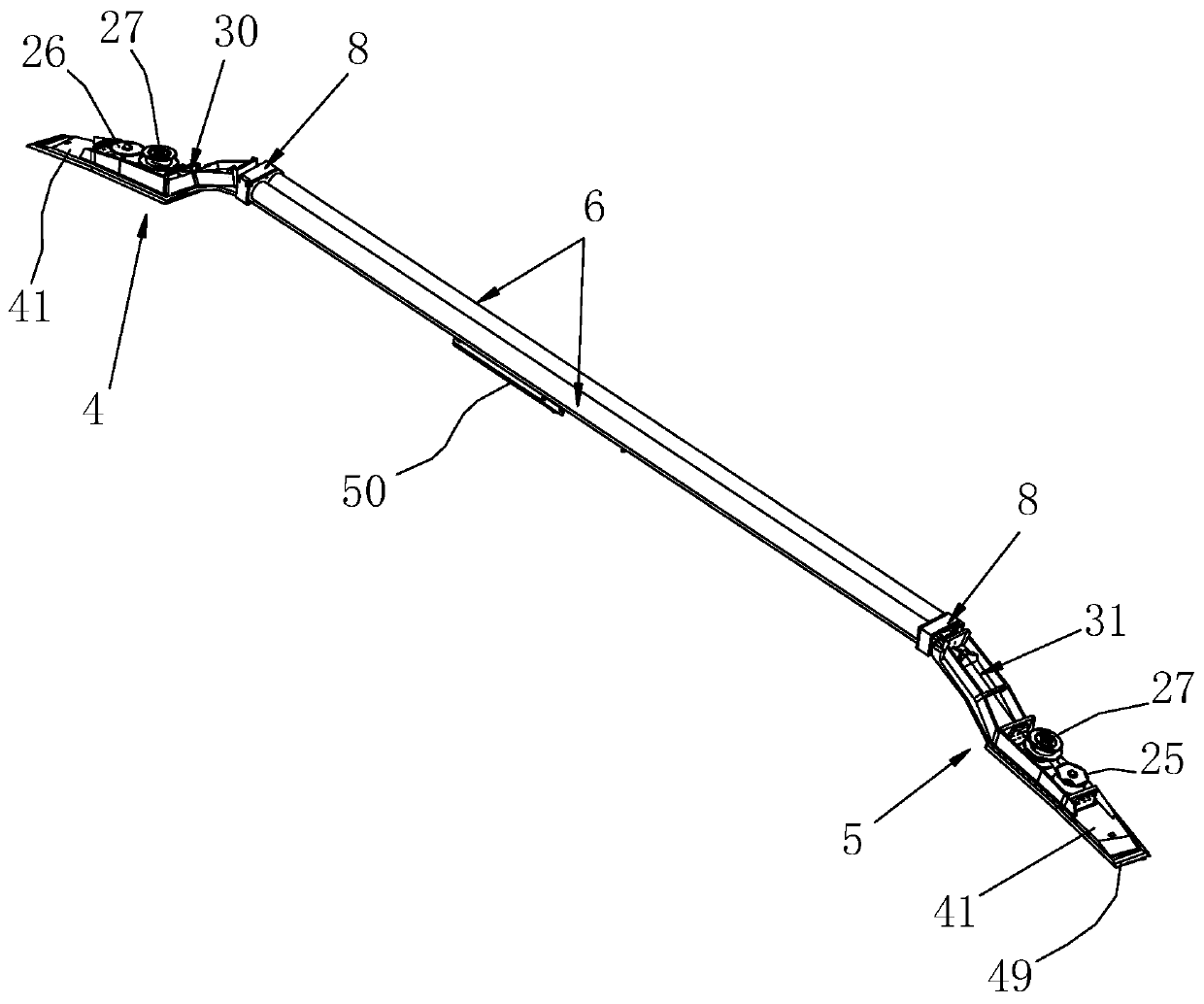 Luggage rack vehicle clothing mechanism