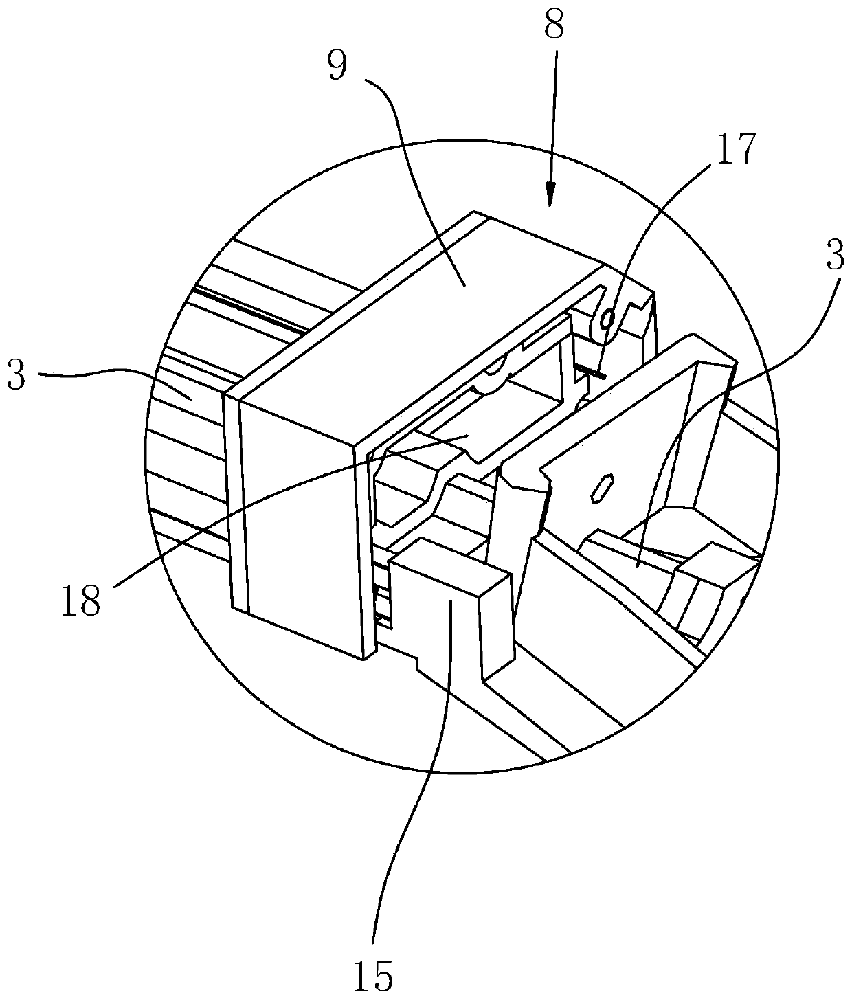 Luggage rack vehicle clothing mechanism