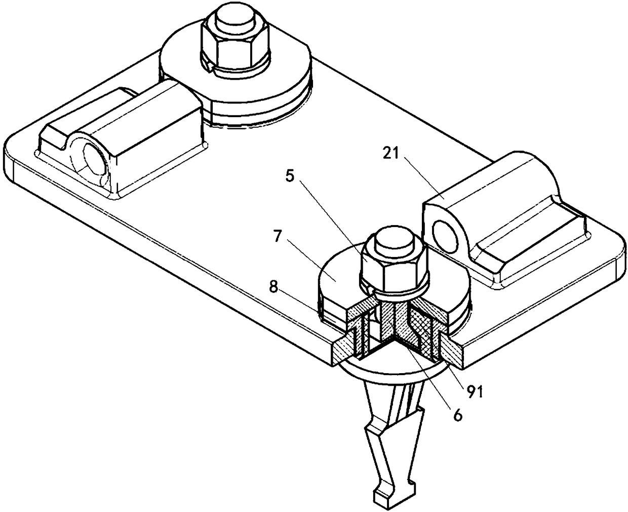 Vibration-reduction fastener system