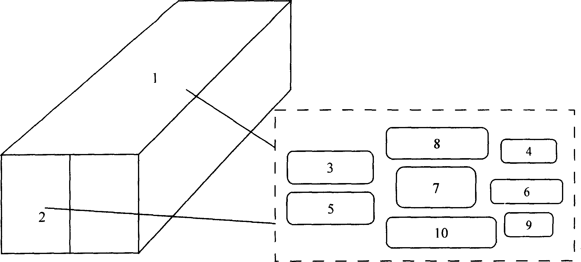 Container with state inspection