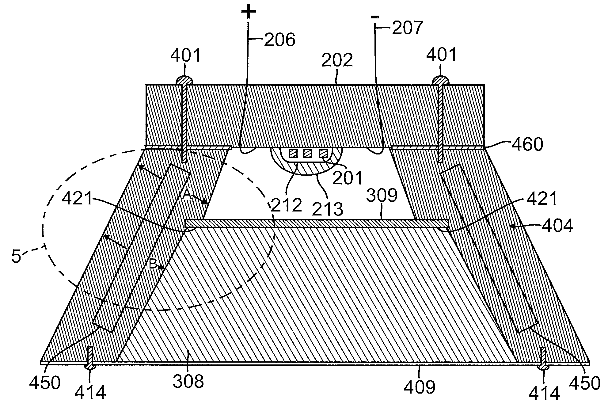 Heat sink base for LEDS