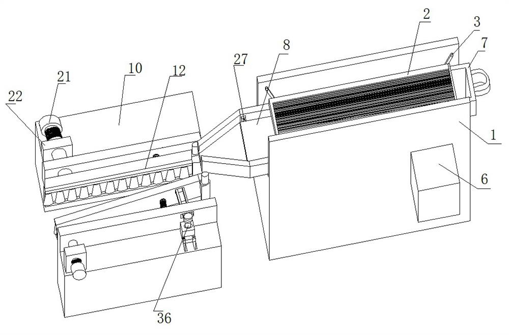 Device for fixing size of opening by screening and distributing almonds