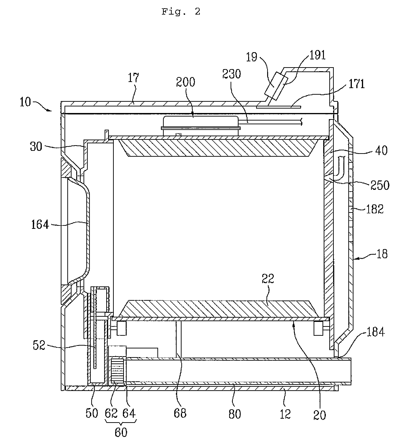 Steam laundry dryer