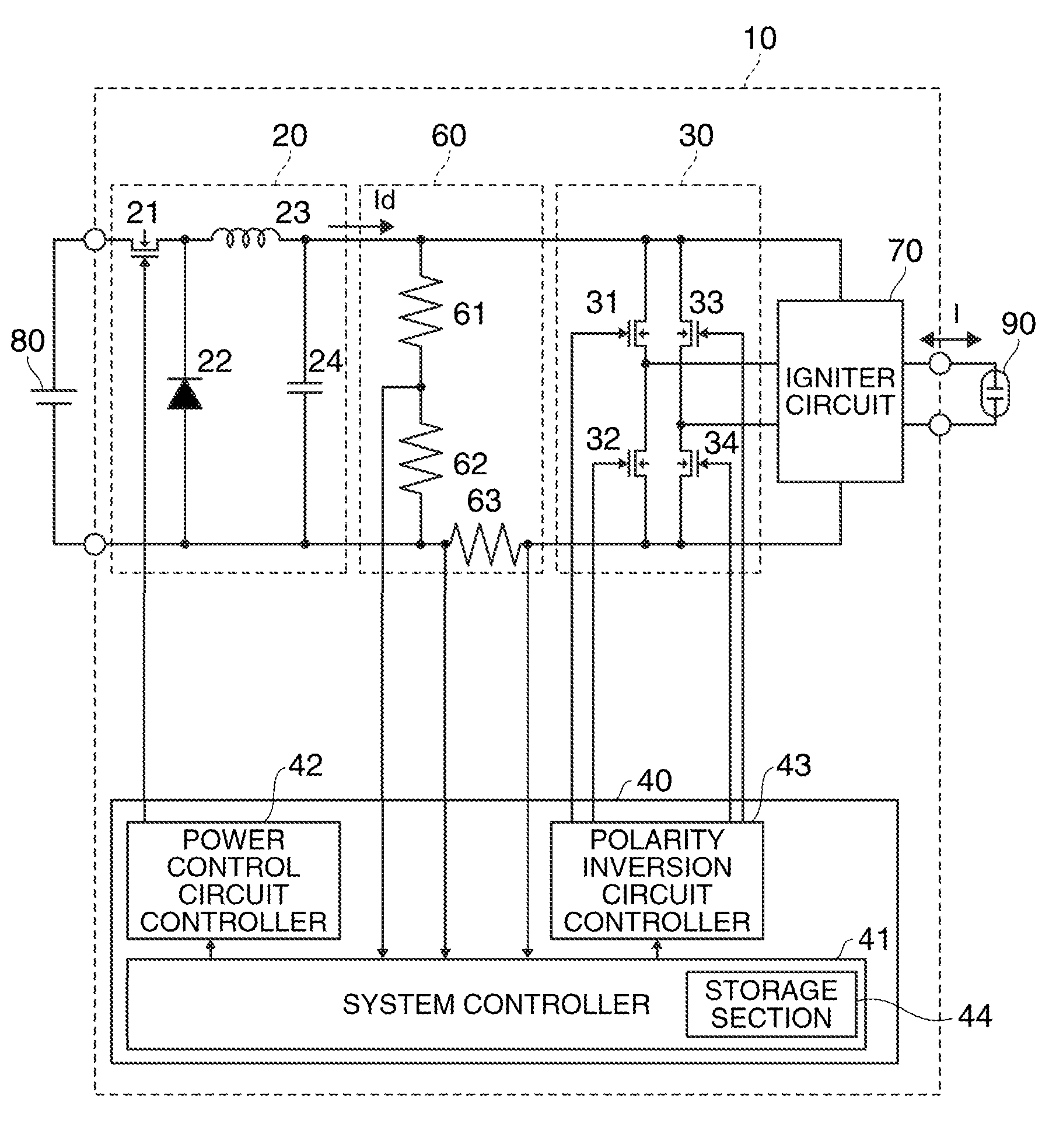 Discharge lamp lighting device, projector, and driving method of discharge lamp