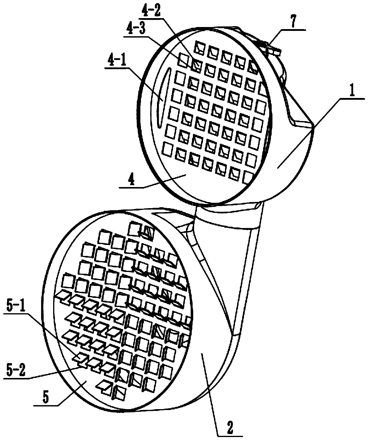 Tail gas post-treatment mixing device