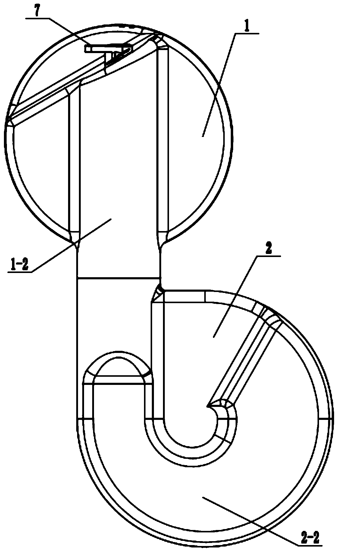 Tail gas post-treatment mixing device