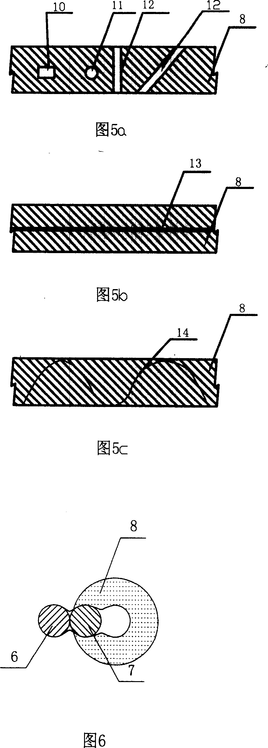 Linear temperature sensing element with window on insulating layer