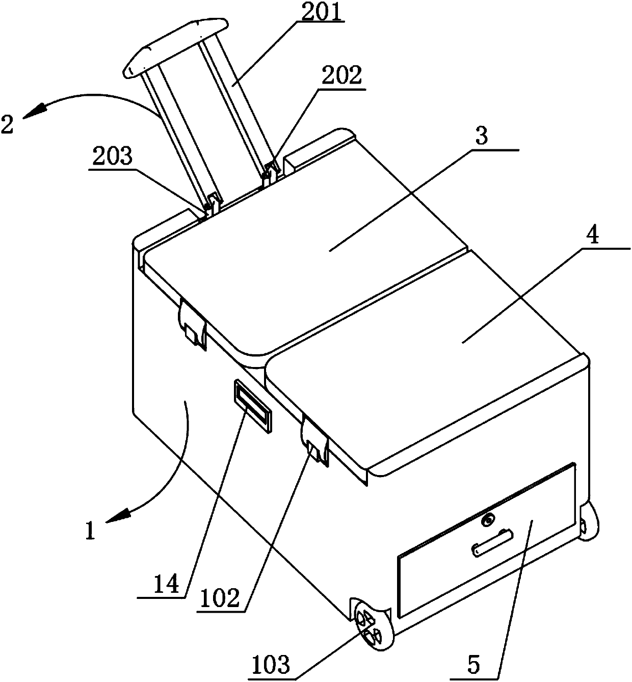 Refrigeration box structure of livestock vaccine medicine